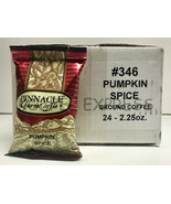 PUMPKIN SPICE  GOURMET COFFEE PINNACLE BRAND  24/2.25oz CASE GROUND COFFEE - $45.00