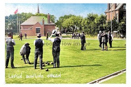 ptc9281 - Lancs - Early view of Men playing on Layton Bowling Green - print 6x4 - £2.18 GBP