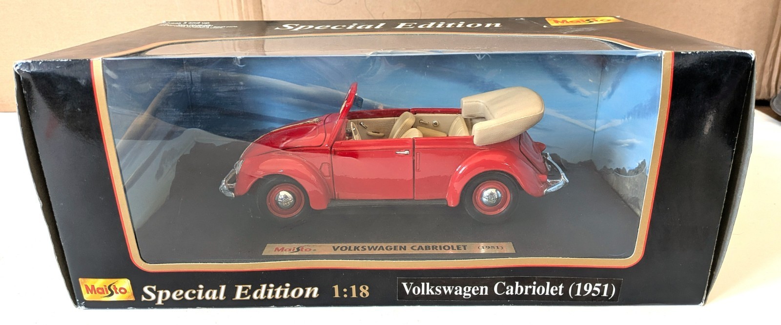 Maisto 1:18 Die Cast Special Edition Volkswagen Cabriolet - NOS - FREE SHIPPING Item image 7