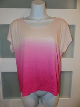 Mossimo Pink Print Short Sleeve Size S Women&#39;s EUC - £14.54 GBP