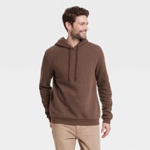 Goodfellow &amp; Co. Men&#39;s Textured Fleece Hooded Sweatshirt X-LARGE Brown New - $557.81 MXN