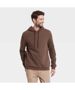 Goodfellow &amp; Co. Men&#39;s Textured Fleece Hooded Sweatshirt X-LARGE Brown New - $41.10 CAD