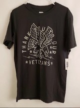 Thank You to Our Veterans Women&#39;s Sonoma Community Black T-Shirt Top Siz... - £15.76 GBP