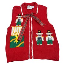 Marisa Christina Hand Knit Holiday Vest Size Med/Large? See Measurements - $33.66