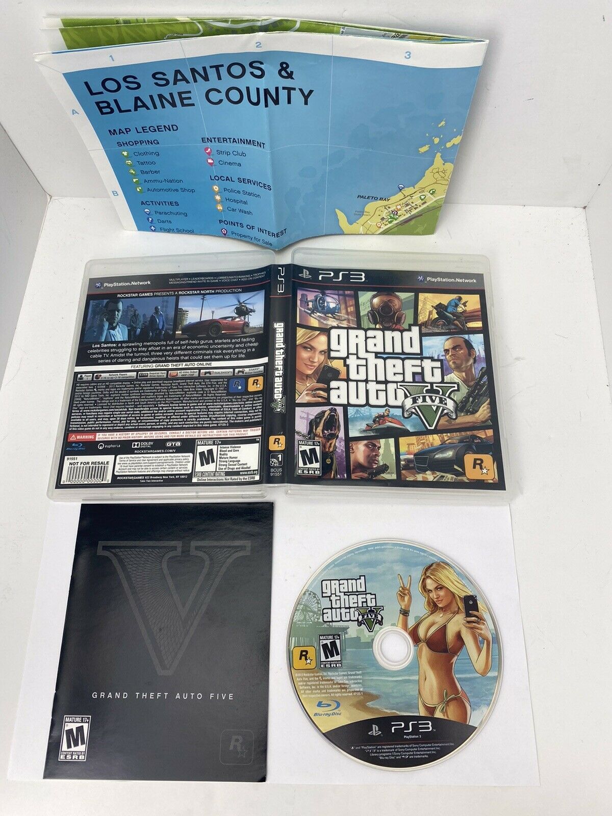 Primary image for Grand Theft Auto V (PlayStation 3, 2013) Tested & Working - CIB