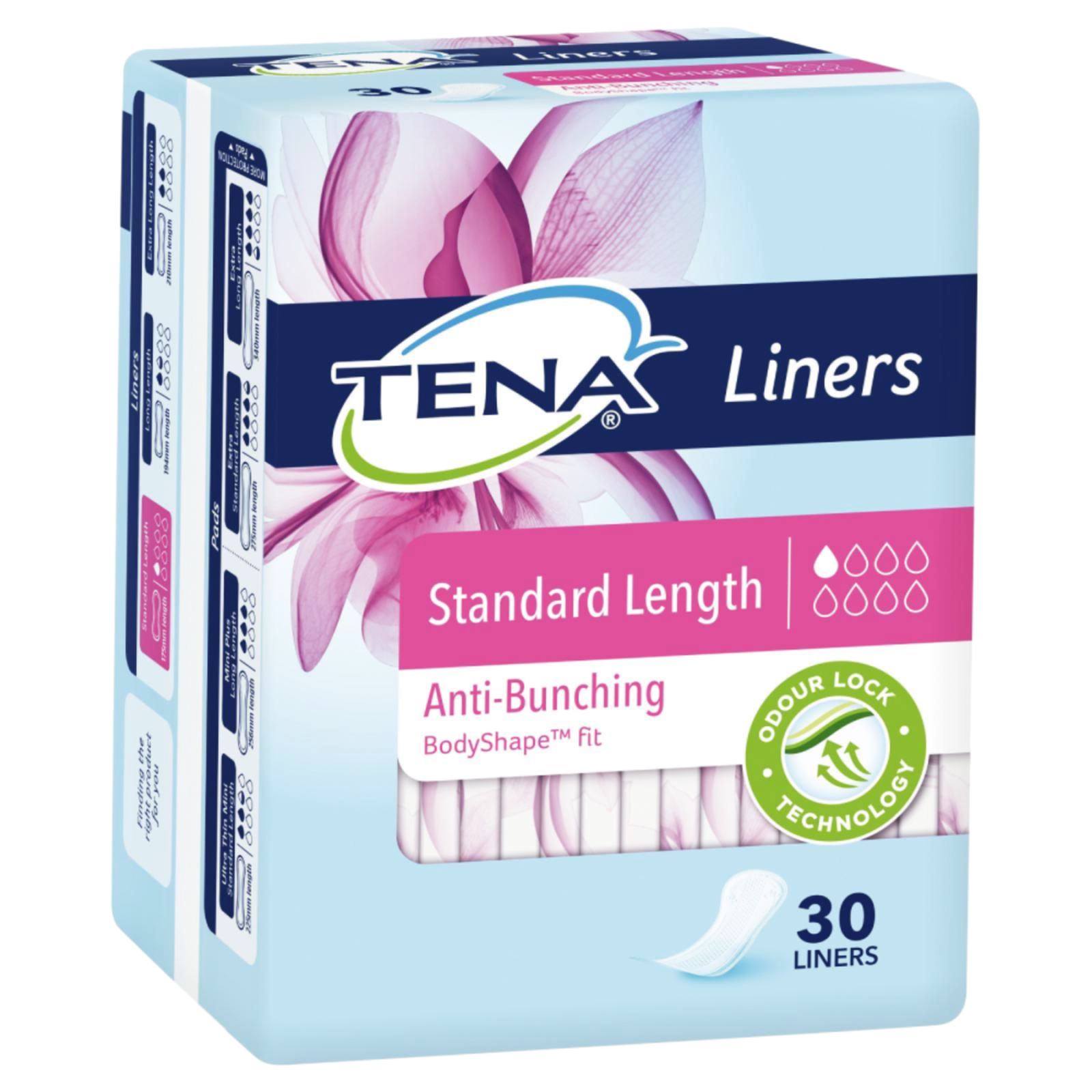 TENA Liners Standard Length Anti-Bunching 30 Liners - $71.57