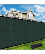 Privacy Fence Screen 170 GSM 90 Visibility Blockage 6&#39;X50&#39; Dark Green Ou... - $74.42