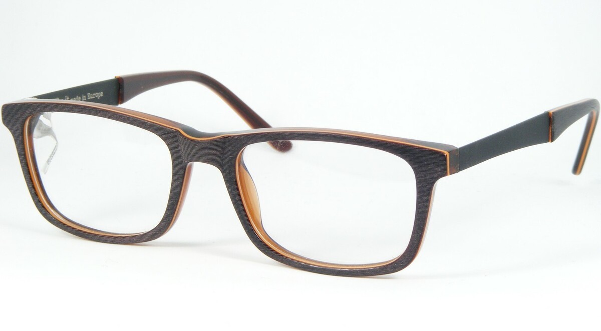 Like it AC02M 1604 Gebürstet Braun-Grau / Orange Brille 47-17-137mm - $56.42