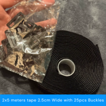 Fastening Cable Ties Hook Loop Self-Adhesive Securing Strap Fastener 10 ... - $358.33 MXN