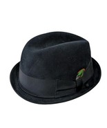 Vintage Bourse Cellini Men&#39;s Fedora Top Hat Milano Imported Black CONDIT... - $79.15