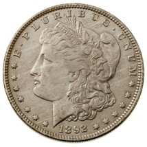 1892-O Argent Morgan Dollar En Au État, Beau Oeil Appeal &amp; Luster - £138.89 GBP