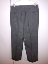 BRANDINI LE COLLEZIONI MEN&#39;S CUFFED/PLEATED WOOL DRESS PANTS-34x27.5&quot;-WO... - $20.30