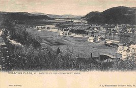 Bellows Falls Panorama Looking Up Connecticut River Vermont 1905c Tuck postcard - £5.84 GBP