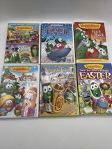 Veggie Tales Lot of 6 DVD Used Christian Bible Educational - £10.04 GBP