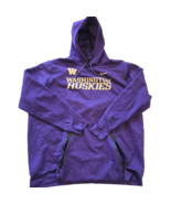 Washington Huskies Nike 2XL XXL men&#39;s hoodie purple zip pockets pullover - €29,92 EUR