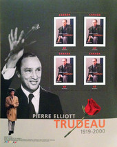 Pierre Trudeau Commemorative Stamp Set - £23.50 GBP