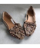 AEO American Eagle Outfitters Snakeskin Huarache Flats sz 9 EUC Y2K - $19.99