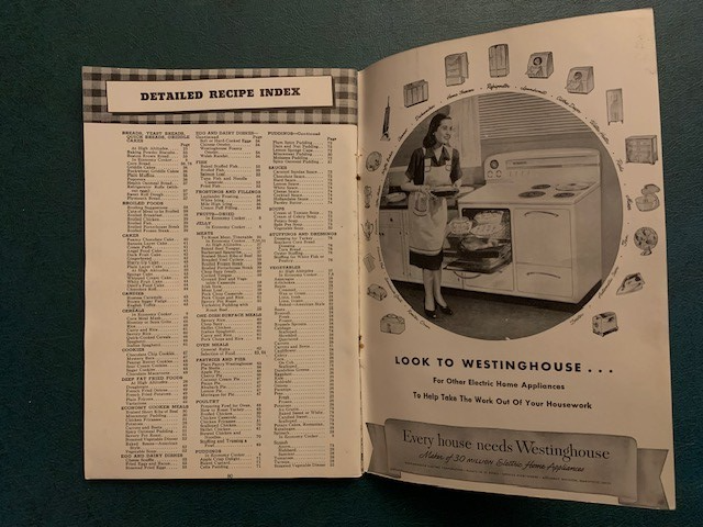 WESTINGHOUSE Electric Range - Cookbook User Manual Guide - Vintage - 50s Style Item image 5