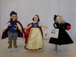 Disney Mini Bean Bag Snow White & Seven Dwarfs Prince Charming, & Witch Lot of 3 - $28.72