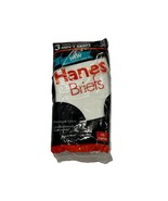 Vintage 1992 Hanes 3 Pack Men&#39;s Briefs White Cotton Size 38 Brand New NIP - $27.32 CAD