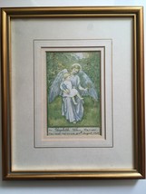 VINTAGE FRAMED BIRTHDAY CARD / MEMENTO (UK, 1929) - £18.06 GBP