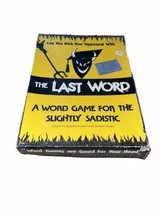 Vtg The Last Word - A Word Game For The Slightly Sadistic Board Game RARE - £15.12 GBP