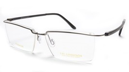 LINDSTROM L-108 C1 Eyeglasses Frame Titanium Gunmetal Black Italy Made 54-14-140 - £183.87 GBP