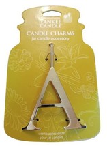 Yankee Candle Charms Accessory for Jar Candle Letter A Initial NEW Agnes... - $2.92