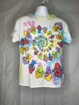 Liquid Blue Mushroom T Shirt MED Psychedelic Tie Dye Trippy Dancing Magi... - $12.19