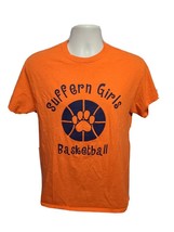 Suffern High School Girls Basketball Respect All Fear None Adult M Orange TShirt - £11.65 GBP