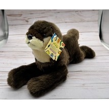 Wildlife Artists 12&quot; River Otter Realistic Plush Stuffed Animal 2004 Wil... - $18.69