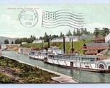 Steamers Cascade Locks Columbia River Oregon OR 1909 DB Postcard P12 - £7.80 GBP