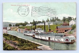 Steamers Cascade Locks Columbia River Oregon OR 1909 DB Postcard P12 - £8.53 GBP
