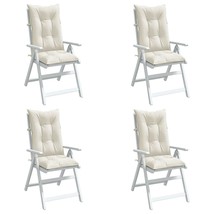  Highback Chair Cushion Set of 4 Melange Cream 100% Polyester - €119,40 EUR
