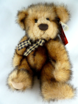 RUSS Madison Teddy Bear Brown Faux Fur Plush Mint with tag - £16.55 GBP