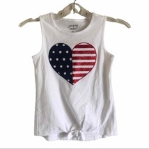 Jumping beans Patriotic US Flag Girls Tank Top Size 6X - £11.87 GBP