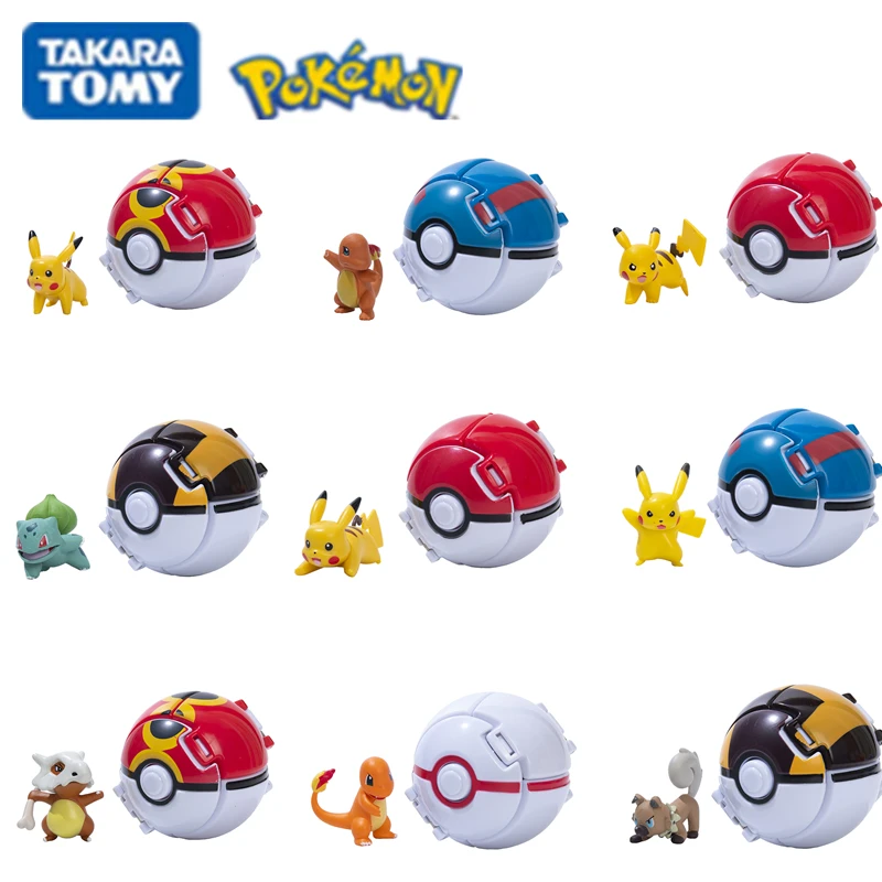 Tomy Pokemon Elf Ball Toy Pokeball 12Styles Figure Doll Pikachu Squirtle... - £11.73 GBP