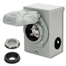 30Amp Generator Power Inlet Box With Pre Punched Knockouts, Nema, L14-30P - $38.99