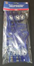 Pack of 12 New York Yankees Major League Baseball Krazy Straws Party Dec... - $5.93