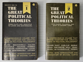 The Great Political Theories by Michael Curtis [1965 · 4th Printing] Vol. 1 &amp; 2 - £12.93 GBP