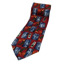 Vtg Tabasco Hot Sauce Hot Peppers Neck Tie Food Advertising Collectible Silk USA - £7.40 GBP