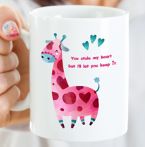 You Stole My Heart But I&#39;ll Let You Keep It NEW Giraffe Mug Wife Girlfriend Gift - £15.14 GBP