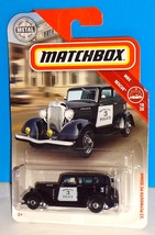 Matchbox 2019 MBX Rescue #45 &#39;33 Plymouth PC Sedan Black Metro City Police - £2.39 GBP