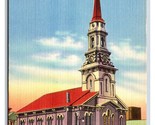 North Church Portsmouth New Hampshire NH LInen Postcard R27 - $1.93