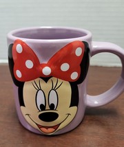 Disney Minnie Mouse Ceramic Coffee Mug Cup  Purple 4.5&quot; - £8.27 GBP