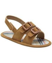 First Impressions Baby Boys Buckle Sandals 3-6 M/Brown - $15.00