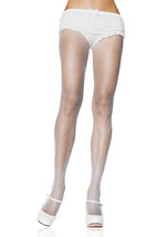 Leg Avenue Womens Nylon Fishnet Pantyhose One Size White - £12.92 GBP