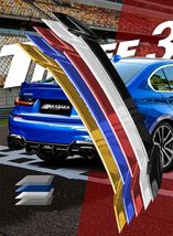 AKASAKA Red Rear Trunk Spoiler Lip Trim Fit fits 2019-2021 BMW G20 G28 330i M340 - £199.47 GBP