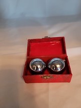 Vintage Musical Chinese Baoding Meditation Balls Chimes Yin Yang 1.5&quot; Si... - $19.78