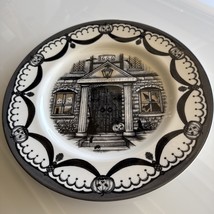 (4) Royal Stafford Halloween Haunted Scary House 1666  Dinner Plates 11”... - $59.99
